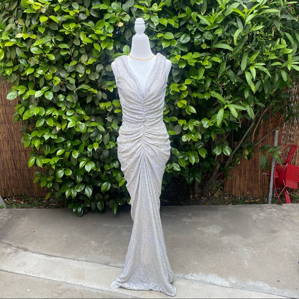 Silver Sparkly Gown